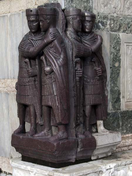 Tetrarchs,Basilica San Marco,St Mark's Basilica,Venice,Venezia,Statue,Sculpture