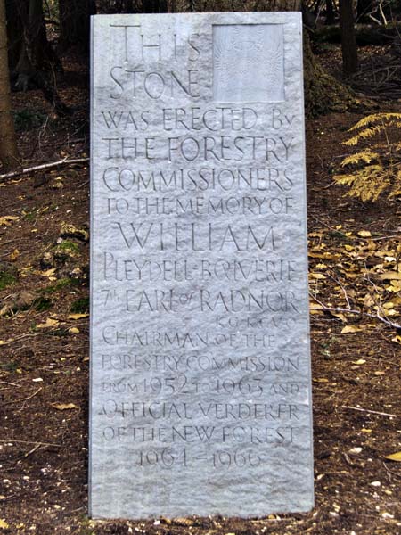 Inscription,Radnor Stone,Bolderwood,Memorial