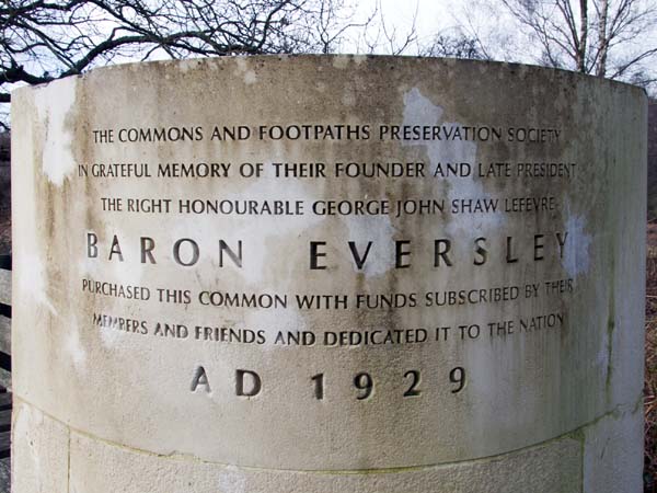 Bench,Inscription,Ringwood,George John Shaw Lefevre, Baron Eversley,Hightown Common,Elisabeth Scott