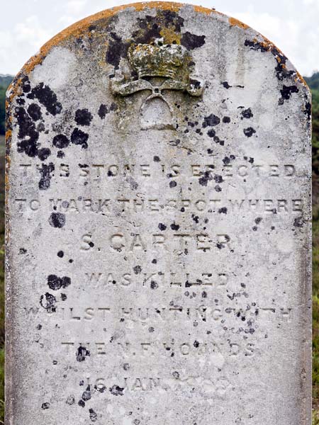 Samuel Carter,Memorial,Inscription