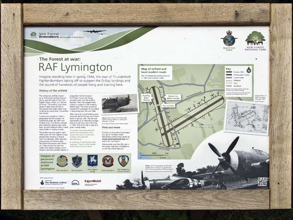 RAF Lymington,Display Board,World War II