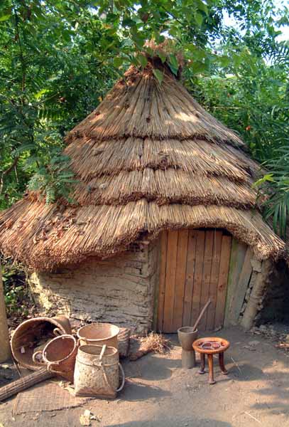 Eden Project,African Hut,Humid Tropics Biome
