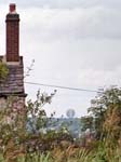 Jodrell Bank from the Macclesfield Canal